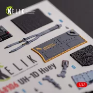   Kelik UH-1D Huey - interior 3D decals for Zimi Model/KittyHawk kit 1:48 (K48106)