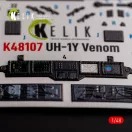 Kelik UH-1Y Venom - interior 3D decals for Zimi Model/KittyHawk kit 1:48 (K48107)