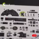 Kelik P-38F Lightning - interior 3D decals for Academy kit 1:48 (K48108)