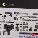 Kelik P-38F Lightning - interior 3D decals for Academy kit 1:48 (K48108)