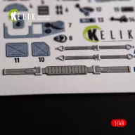   Kelik IL-2M3 - interior 3D decals for Academy/Accurate Miniatures kit 1:48 (K48109)