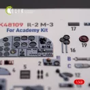 Kelik IL-2M3 - interior 3D decals for Academy/Accurate Miniatures kit 1:48 (K48109)