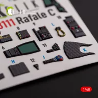   Kelik Rafale C - interior 3D decals for Academy/Revell kit 1:48 (K48111)