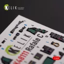 Kelik Rafale C - interior 3D decals for Academy/Revell kit 1:48 (K48111)
