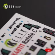   Kelik Rafale C - interior 3D decals for Academy/Revell kit 1:48 (K48111)