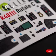   Kelik Rafale C - interior 3D decals for Academy/Revell kit 1:48 (K48111)