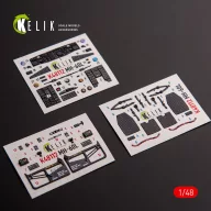   Kelik MH-60L Black Hawk - interior 3D decals for ICM kit 1:48 (K48112)