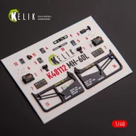   Kelik MH-60L Black Hawk - interior 3D decals for ICM kit 1:48 (K48112)