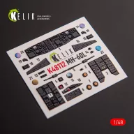   Kelik MH-60L Black Hawk - interior 3D decals for ICM kit 1:48 (K48112)