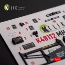 Kelik MH-60L Black Hawk - interior 3D decals for ICM kit 1:48 (K48112)