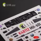 Kelik MH-60L Black Hawk - interior 3D decals for ICM kit 1:48 (K48112)