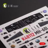   Kelik MH-60L Black Hawk - interior 3D decals for ICM kit 1:48 (K48112)