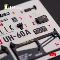   Kelik UH-60A Black Hawk - Type 1 interior 3D decals for ICM kit 1:48 (K48113)