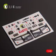   Kelik UH-60A Black Hawk - Type 1 interior 3D decals for ICM kit 1:48 (K48113)