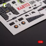   Kelik UH-60A Black Hawk - Type 1 interior 3D decals for ICM kit 1:48 (K48113)