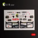 Kelik UH-60A Black Hawk - Type 2 Defence Intelligence of Ukraine interior 3D decals for ICM kit 1:48 (K48114)