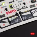 Kelik UH-60A Black Hawk - Type 2 Defence Intelligence of Ukraine interior 3D decals for ICM kit 1:48 (K48114)