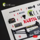 Kelik UH-60A Black Hawk - Type 2 Defence Intelligence of Ukraine interior 3D decals for ICM kit 1:48 (K48114)