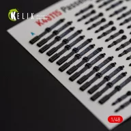   Kelik Passenger Seat Belts for MH-60/UH-60 Black Hawk - interior 3D decals for ICM kit 1:48 (K48115)