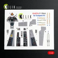  Kelik F-106A Delta Dart - interior 3D decals for Trumpeter kit 1:48 (K48116)