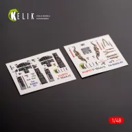   Kelik F-104 A/C - interior 3D decals for Kinetic kit 1:48 (K48117)