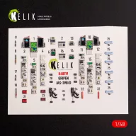   Kelik Jas-39 B/D - interior 3D decals for Zimi Model/KittyHawk kit kit 1:48 (K48119)