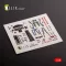 Kelik F-104G - interior 3D decals for Kinetic kit 1:48 (K48120)