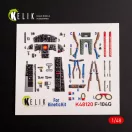 Kelik F-104G - interior 3D decals for Kinetic kit 1:48 (K48120)