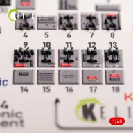   Kelik F-104 series Electrical Equipment - interior 3D decals for Kinetic kit 1:48 (K48121)