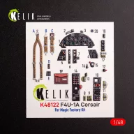  Kelik F4U-1A Corsair - interior 3D decals for Magic Factory kit 1:48 (K48122)