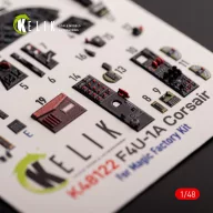   Kelik F4U-1A Corsair - interior 3D decals for Magic Factory kit 1:48 (K48122)
