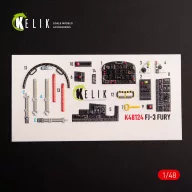   Kelik FJ-3 - interior 3D decals for Zimi Model/KittyHawk kit kit 1:48 (K48124)