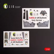   Kelik A-4M Early production- interior 3D decals for Magic Factory kit 1:48 (K48126)