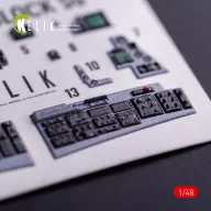   Kelik F-16CJ - interior 3D decals for Tamiya kit 1:48 (K48127)