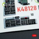 Kelik F-16F Block 60 - interior 3D decals for Hasegawa kit 1:48 (K48128)