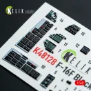 Kelik F-16F Block 60 - interior 3D decals for Hasegawa kit 1:48 (K48128)