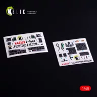   Kelik F-16CJ - interior 3D decals for Hasegawa kit 1:48 (K48129)