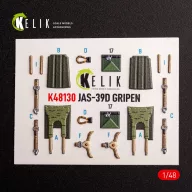   Kelik Jas-39 D - interior 3D decals for Italeri kit 1:48 (K48130)