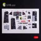 Kelik F-101B VooDoo - interior 3D decals for Zimi Model/KittyHawk kit 1:48 (K48134)