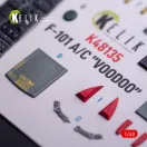 Kelik F-101A/C VooDoo - interior 3D decals for Zimi Model/KittyHawk kit 1:48 (K48135)