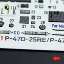 Kelik P-47D - 25RE/28RA - interior 3D decals for MiniArt kit 1:48 (K48141)