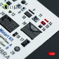   Kelik P-47D - 25RE/28RA - interior 3D decals for MiniArt kit 1:48 (K48141)