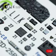  Kelik P-47D - 25RE/28RA - interior 3D decals for MiniArt kit 1:48 (K48141)