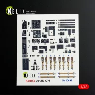   Kelik Do-217 K/M - interior 3D decals for ICM kit 1:48 (K48142)