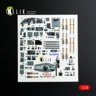   Kelik Do-217 N/J - interior 3D decals for ICM kit 1:48 (K48143)