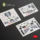 Kelik AV-8B Harrier - interior 3D decals for Hasegawa kit 1:48 (K48145)