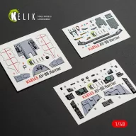   Kelik AV-8B Harrier - interior 3D decals for Hasegawa kit 1:48 (K48145)