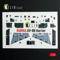   Kelik AV-8B Harrier - interior 3D decals for Hasegawa kit 1:48 (K48145)