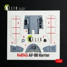 Kelik AV-8B Harrier - interior 3D decals for Hasegawa kit 1:48 (K48145)