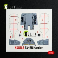  Kelik AV-8B Harrier - interior 3D decals for Hasegawa kit 1:48 (K48145)